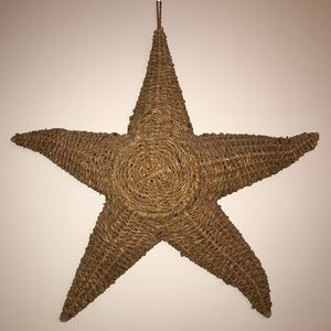 Woven Wicker Starfish Wall Decor